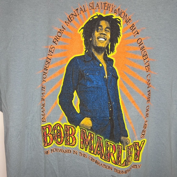 Zion Rootswear Vintage Retro 1990's Bob Marley T-shirt Mens Large - Picture 3 of 4